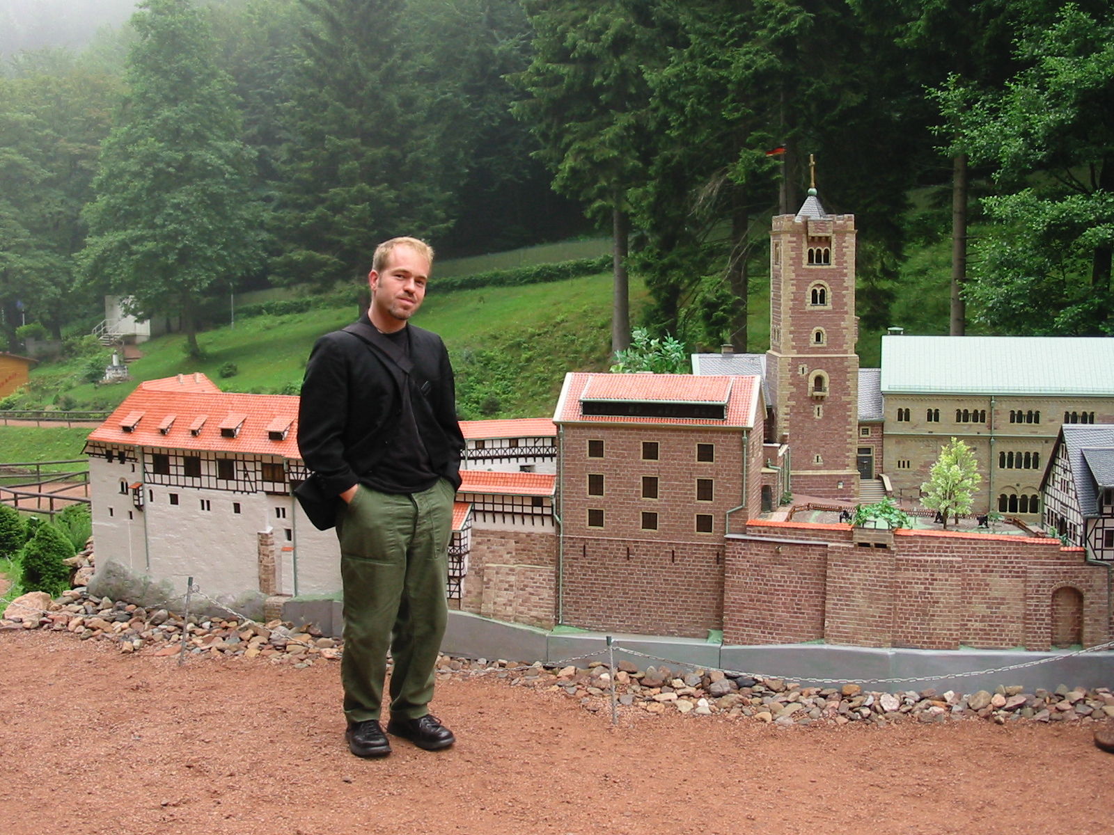 Jason James in "Little Thuringia," a park located near the city of Eisenach, where he conducted field research on historic preservation and nationalism from 1996-98 Photo credit to Jason James